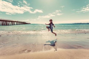 beach skipping